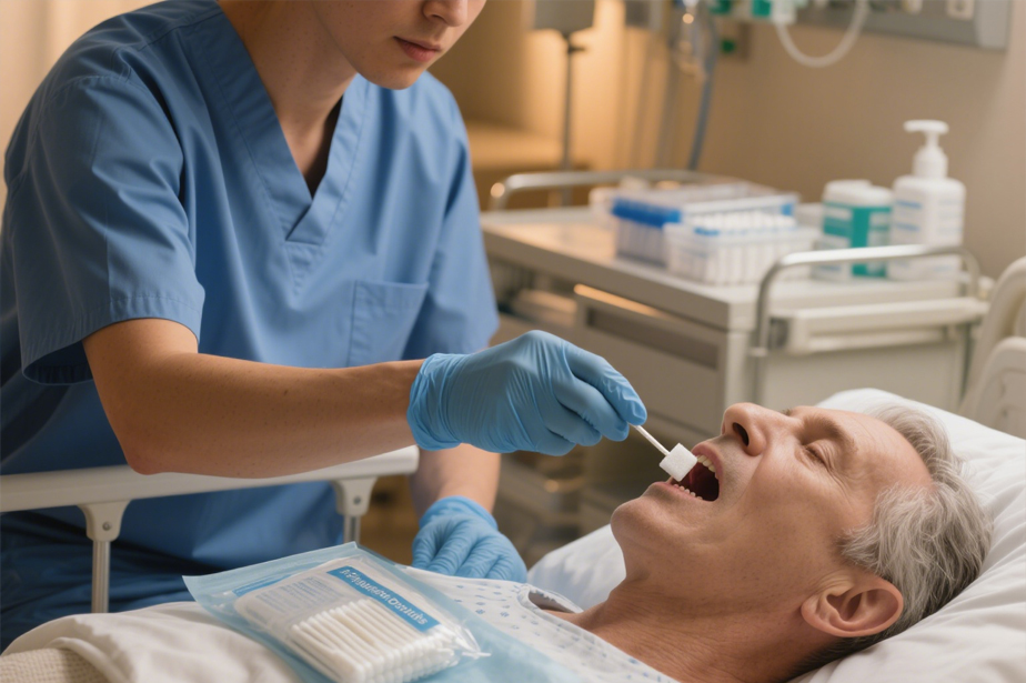 Oral Swabs in Post-Operative and Critical Care